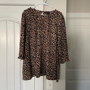 Lane Byrant Leopard Blouse (Size 18)